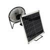 Battery Operated Solar Fan Low Noise Exhaust Fan Light Kit Cooling Fan  Office