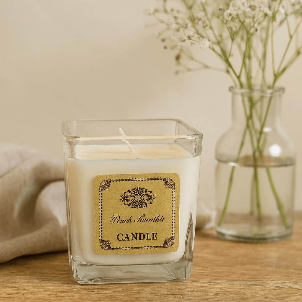 Peach Smoothie Scented Candle Soy Wax Jar