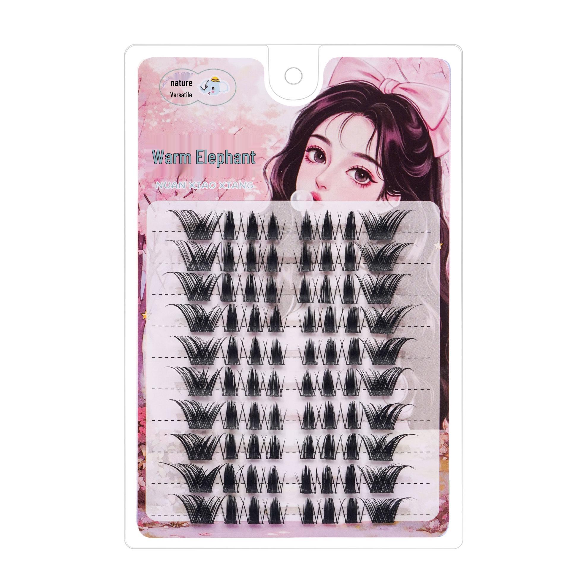

Sweet Enchanting Fox-Style False Eyelashes: Little Devil Dense Segmented Design