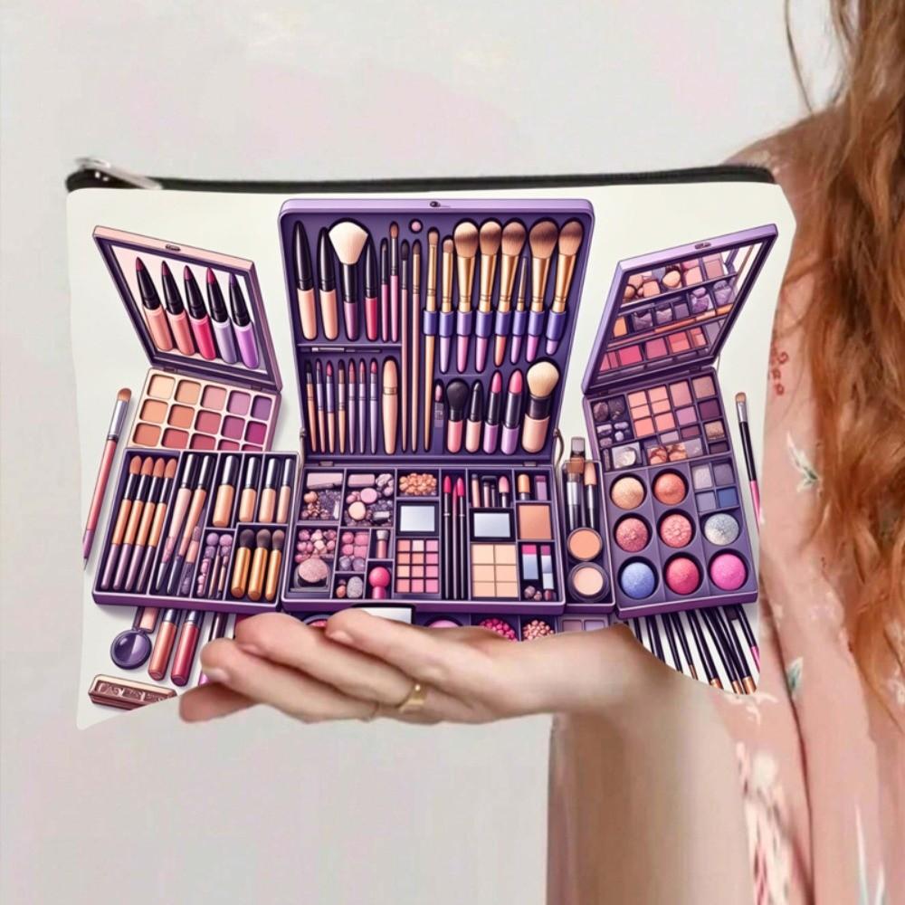 Durable Bohemian Makeup Bag Large Capacity Storage Cosmetic Pouch Soft Portable Storage Bag Women
