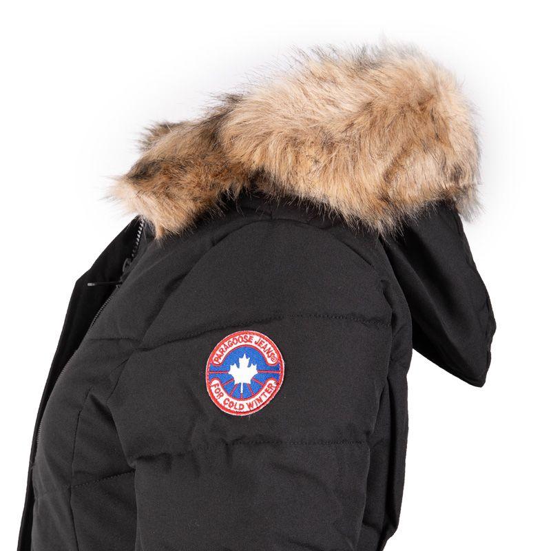 Parka longue à capuche Julie noire Femme PARAGOOSE