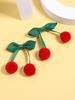Hair Clips New Red Cherry Hair Bow for Girls Children Party Vaction Hairpins Korean Style Barrettes Girls Sweet Hair Accessories
