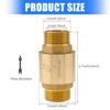 Practical Sturdy Brass Check Valves 3/4 Inch Male To Female One Way Horizontal In Line Spring Design for Well Pump Tank