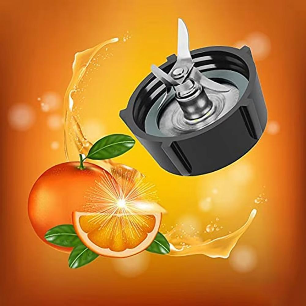 4pcs/Set Stainless Steel Blender Blades Kit Black Bottom Cap Blenders Accessories Rubber Ring Home