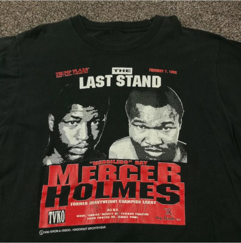 Vintage 1992 Ray Mercer vs Larry Holmes Boxing Tshirt Unisex T-Shirt XL