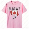 Ellbogen Hoch Kanada Flagge T-Shirt Hockey Kultur Shirt Kanadische Stärke Patriotische Kleidung Politische Aussage Zoll Protest T-Shirt