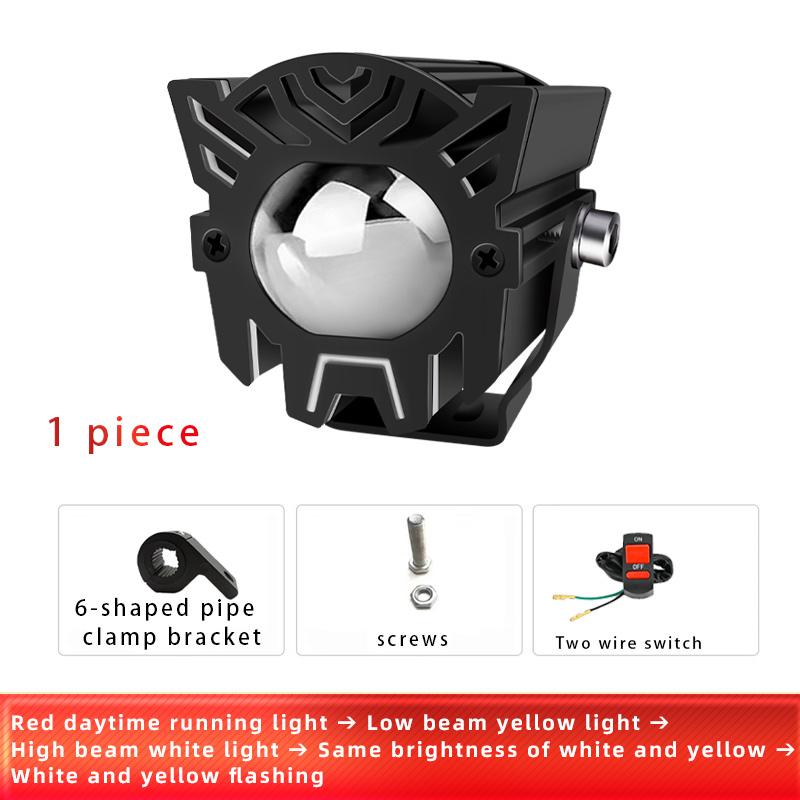 Motocykly LED reflektor Pomocný projektorový objektiv Přední světlomet Mlhová světla pro ATV SUV Offroad Traktor Truck 4x4 Universal