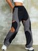 Rose Beauty A Rave Two Tone Cut Out Cargo Pants
