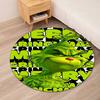 Grinch Printed Round Rug Carpet Chair Rug Area Rug Entryway Doormats,for Office Chair Living Room Bedroom Kitchen Room.