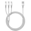 120W 3-in-1 Fast Charging Cable for Apple/Android/Type-C Devices