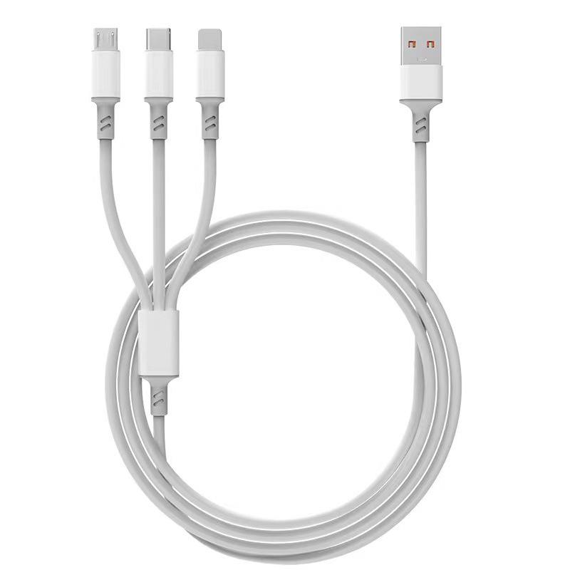 120W 3-in-1 Fast Charging Cable for Apple/Android/Type-C Devices