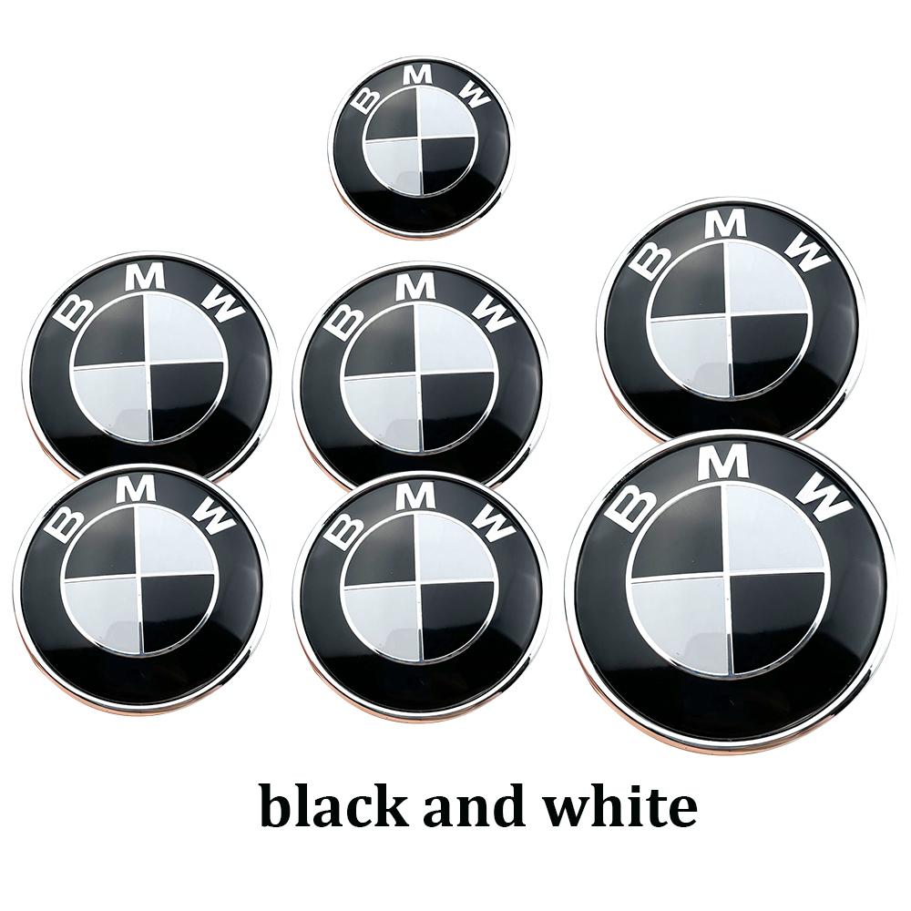 

7Pcs Car Hood Front Rear Trunk Emblem For BMW original Logo E36 E46 E53 E39 E90 E60 E93 E87 E34 G20 X3 X5 F30 F20 X6 accessories 45-74x2-68x4