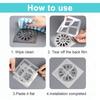 Shower Drain Cover Disposable Hair Catcher Mesh Stickers Easy to Install Clean Suit For Bathtub Kitchen Sink For Human Pet Hair