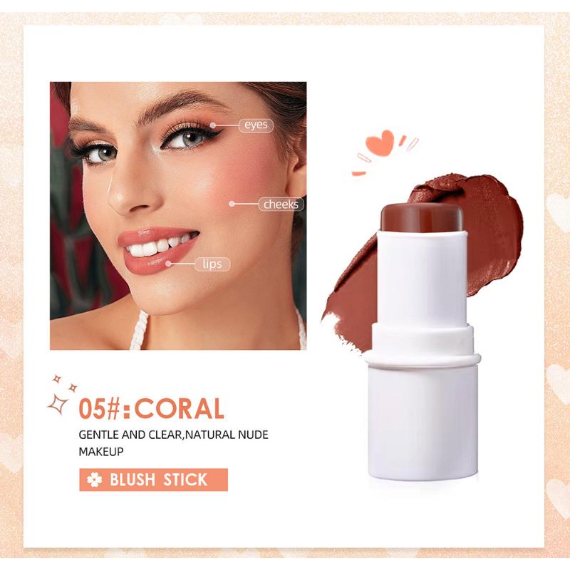 QIBEST Multifunctional Makeup Stick Highlighter Blush Stick Lipstick Highlighter Trimmer Stick