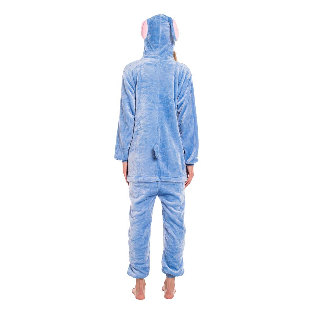 Piżama damska kombinezon kigurumi onesie kostium stich niebieski 145-155 s