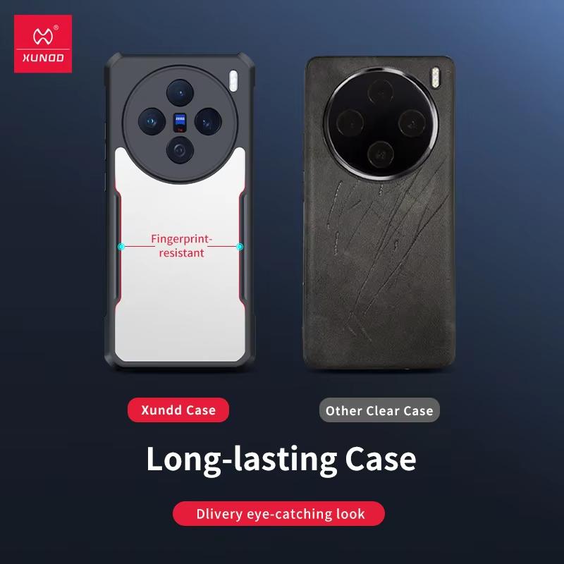 For Vivo X200 Ultra X200 Pro Case XUNDD Airbag Shockproof Bumper Protective Cases Transparent Phone Cover Luxury Casing