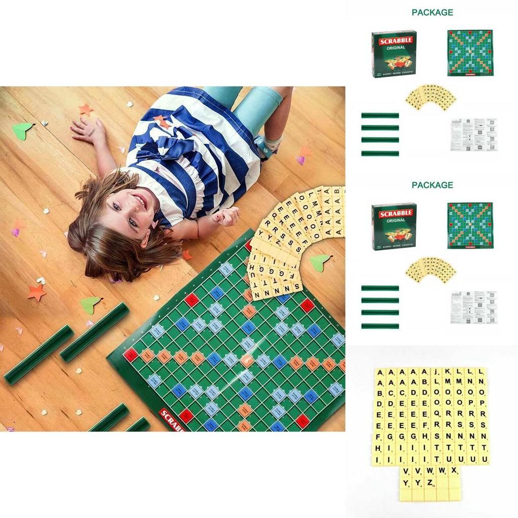Classic Scrabble Board Game Educational Toy For Kids And Adults