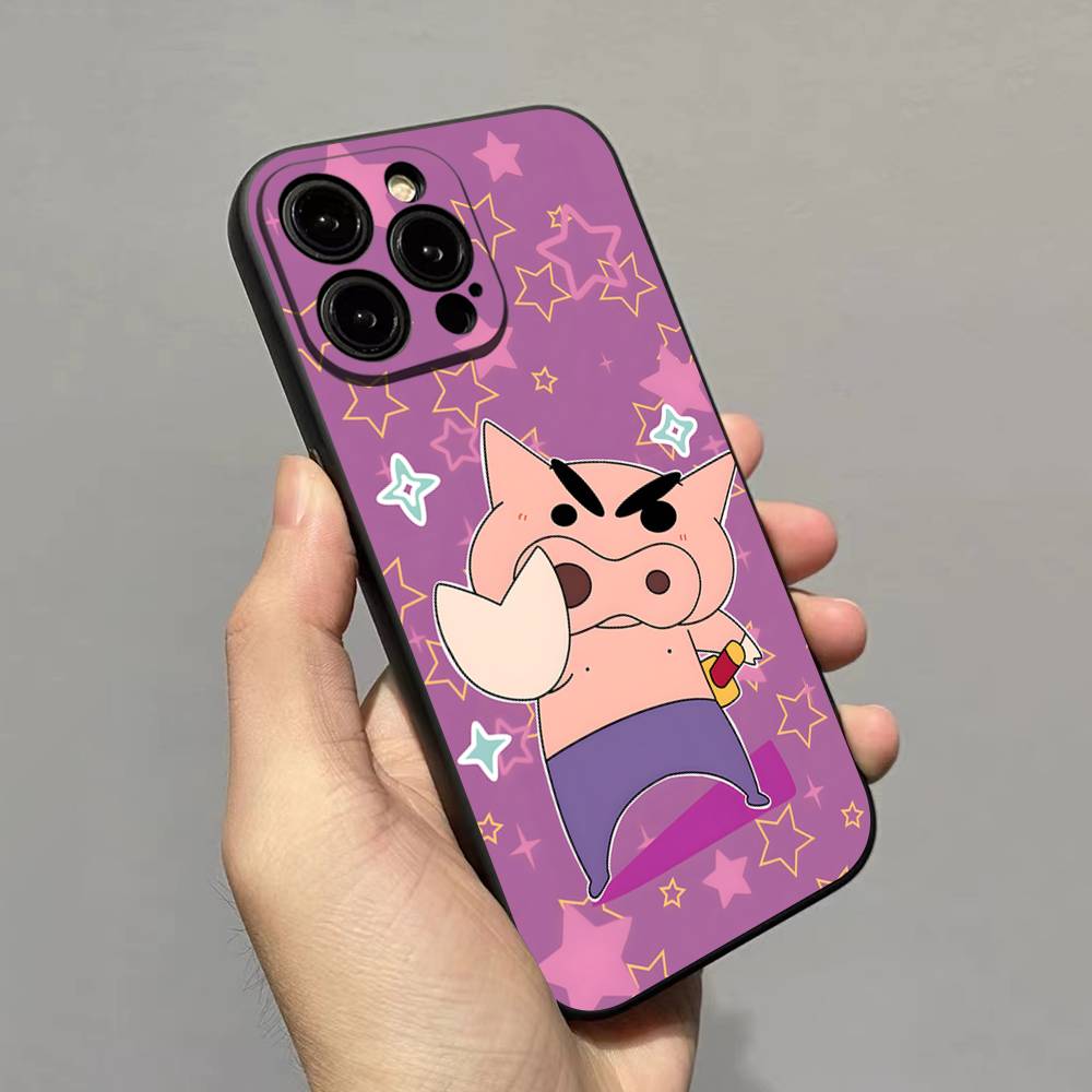 Anime Crayon Shin-Chan Phone Case For Iphone 17 Air 16 15 14 13 12 11 Pro Max 16 15 14 Plus TPU Soft Case