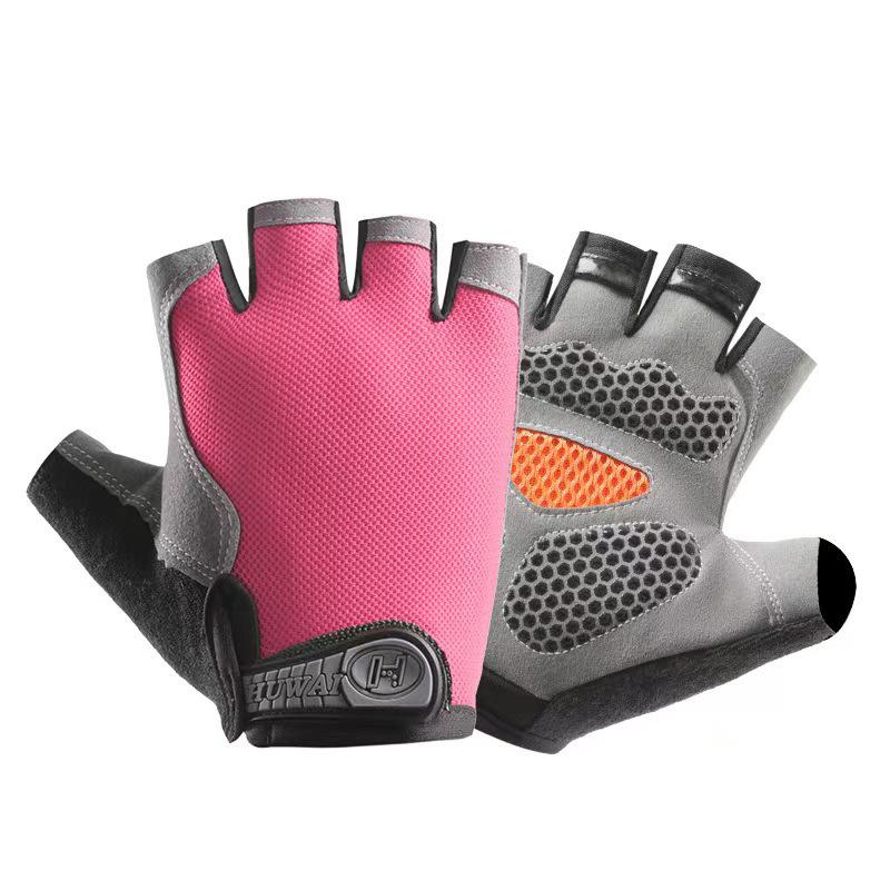 Unisex Halbfinger Atmungsaktive Rutschfeste Handschuhe für Outdoor-Fitness, Radfahren und Klettern.