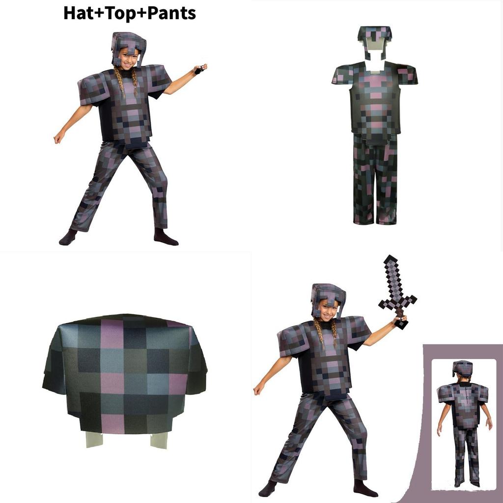 Costume da Cosplay Armatura di Diamante di Minecraft per Gioco Anime Role Play Halloween