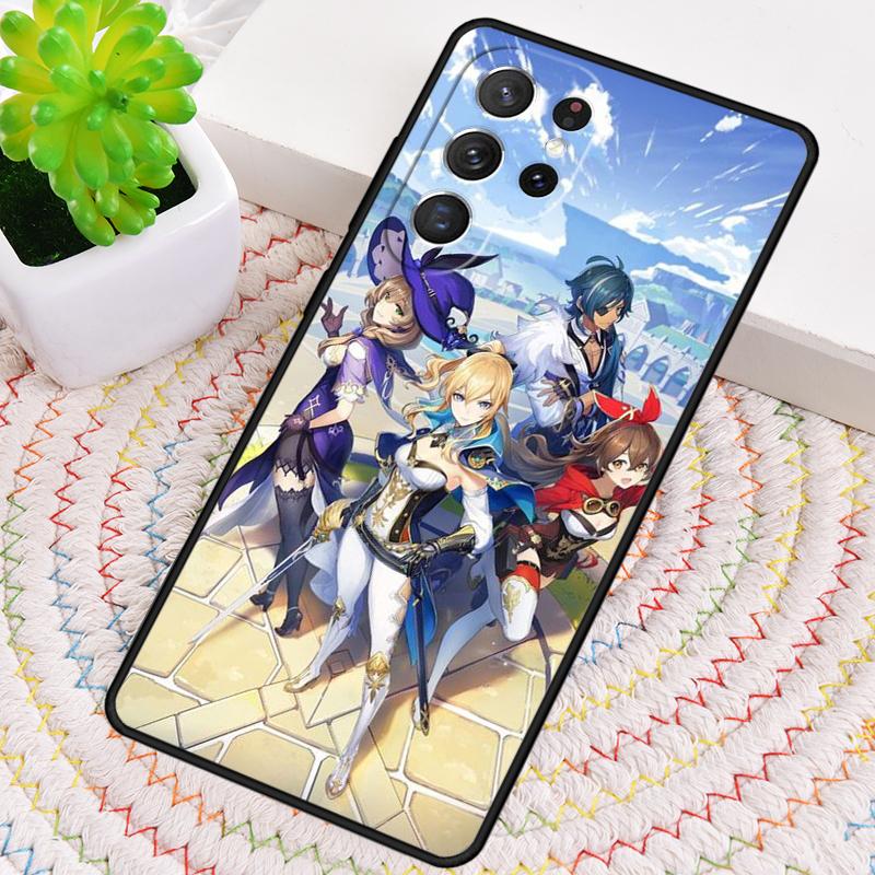 Anime Game Genshin Impact Phone Case for Samsung Galaxy Note 10 Pro S26 Ultra S23 S24 FE S25 S21 S22 PLUS Shockproof Cove