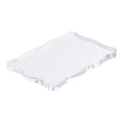 Acrylic Stamp Block Acrylic Handle Curved DIY Stamp Craft Rubber Stamp Transparent StampTL008
