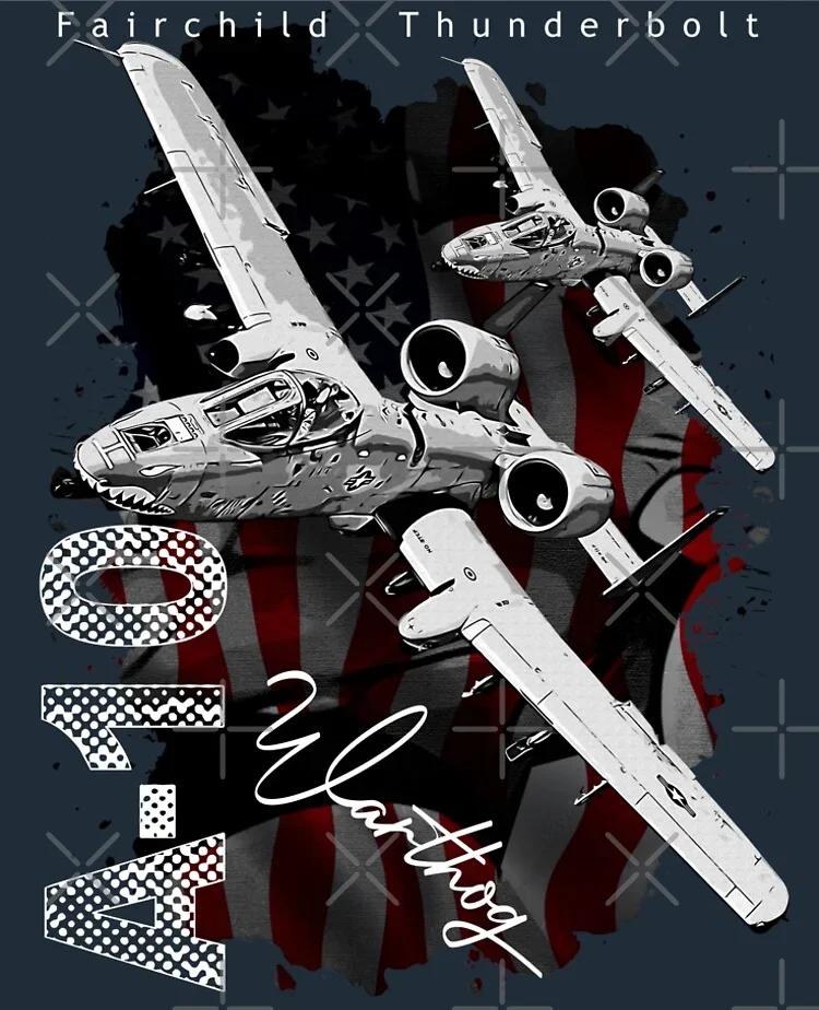 

Футболка с изображением штурмовика A-10 Thunderbolt II Warthog 100% Хлопок Круглый Вырез Летняя Короткий Рукав Повседневная Мужская Футболка Размер S3XL S