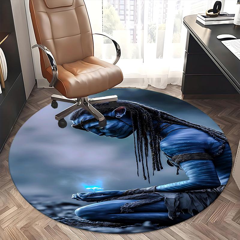 Avatar-Inspired Chair Mat - Round Carpet for Home Decor, Office Use, Living Room, Bedroom, Gift Idea0204b