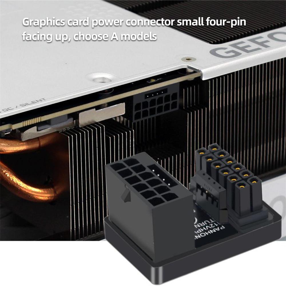 1x Power Supply Adapter 16P To 16P 180 Degree Power Steering Supply 12VHPWR 600W