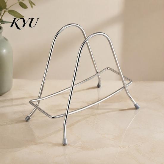 Ventilated Cutlery Holder Stainless Steel Chopping Board Storage Rack And Knife for Kitchen Countertop, Vertical Drain Organizer Stand Cutting Boards