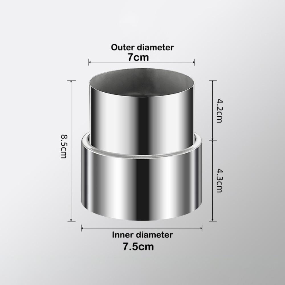 Stainless Steel Ventilation Pipe Fittings Multiple Sizes Ducting Connector
