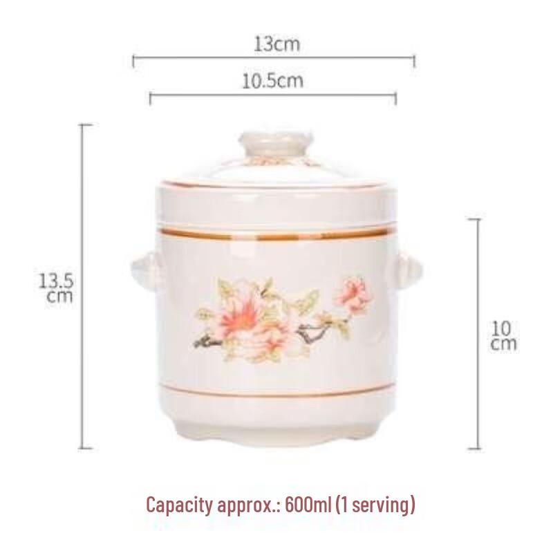 Zhaoran Ceramic Double-Lid Stew Pot