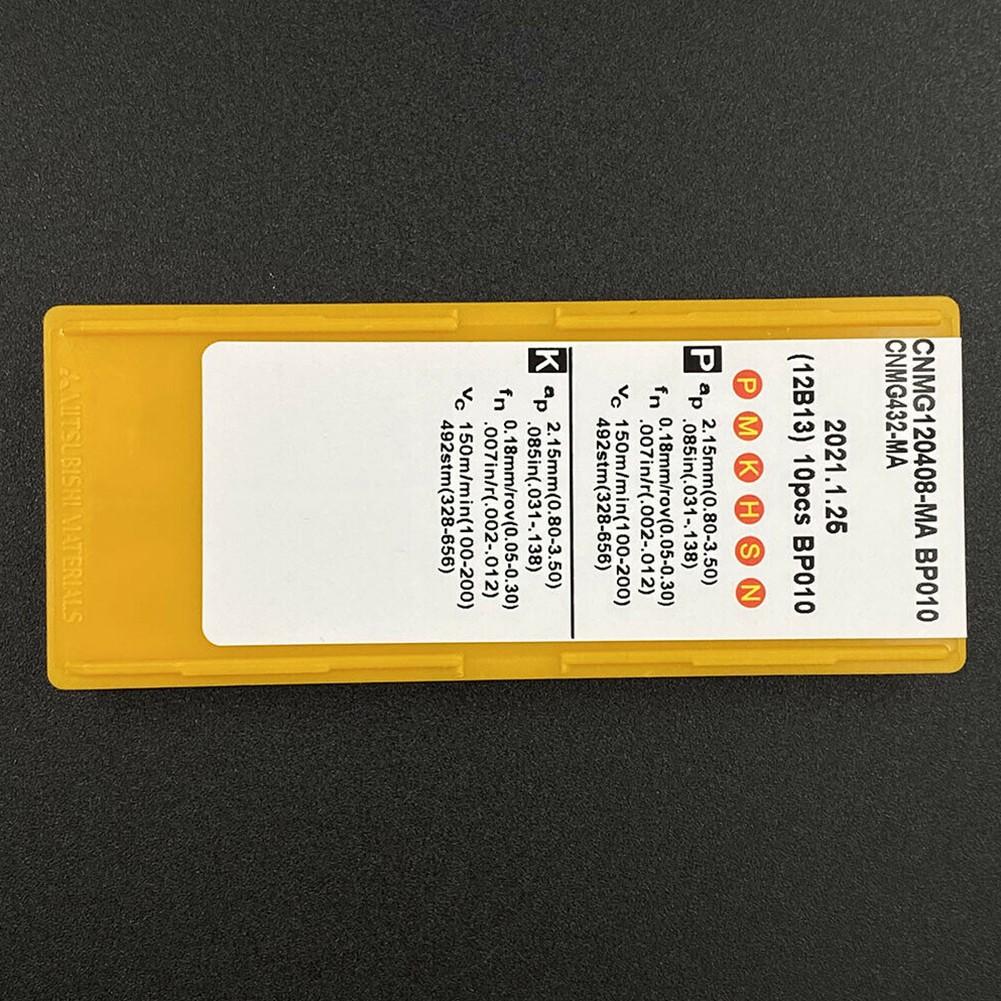 10PCS CNMG120408-MA CNMG432-MA For MCLNR Turning Tool Cemented Carbide Insert