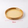 Bamboo Serving Tray with Handles Decorative Breakfast Fruit Dessert for Party