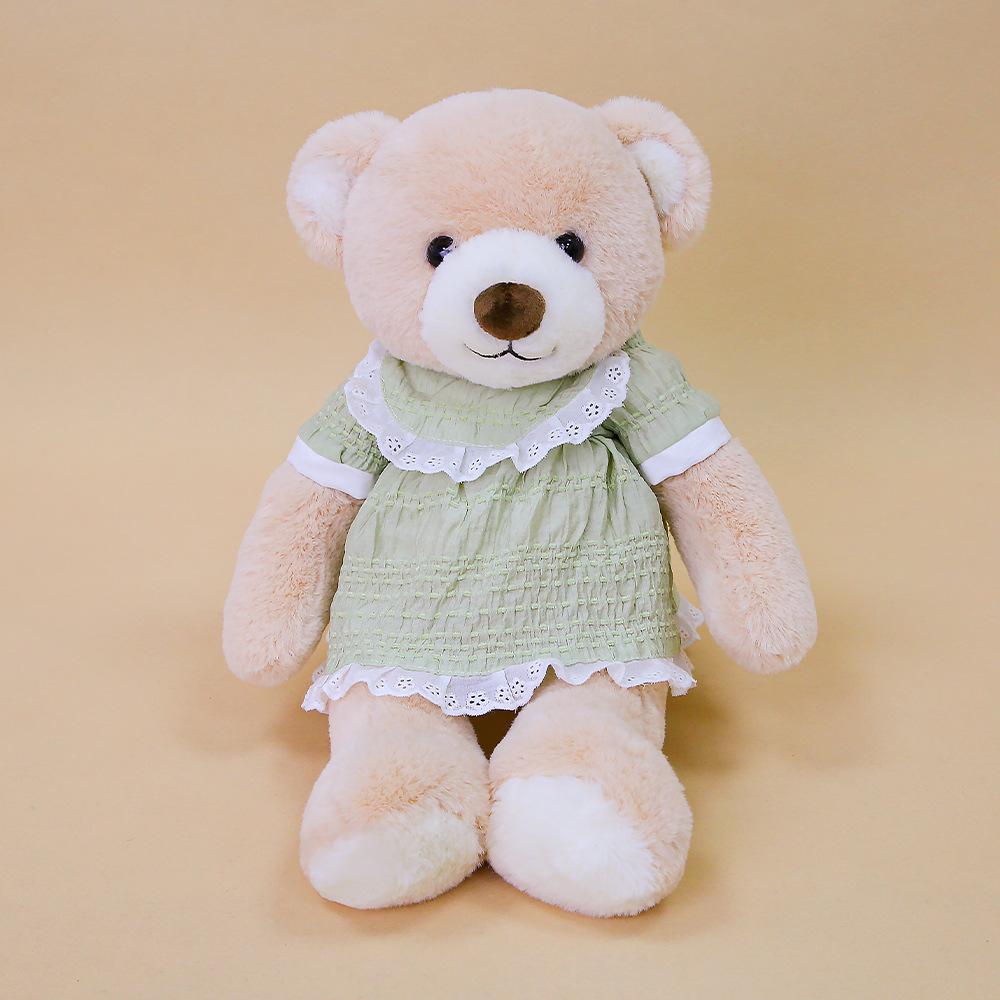 Neues Kleid Hase pastoral Bär Elefant rosa Hase Puppe beruhigendes Tier Puppe Plüschtier Stoffpuppe Geschenk