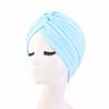 Indian Muslim Women Turban Jersey Hijab Bonnet Pleated Cap Hair Loss Hat Islamic Under Scarf Head Wrap Chemo Caps Beanies Cover