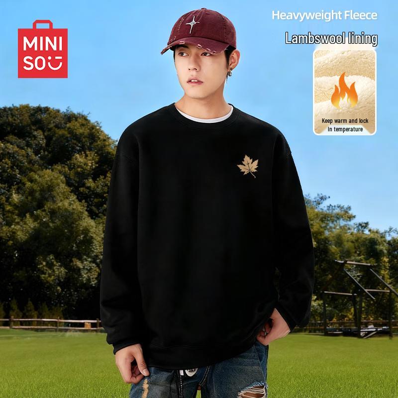 

MINISO Men s American Style Winter Lambswool Jacket 3XL