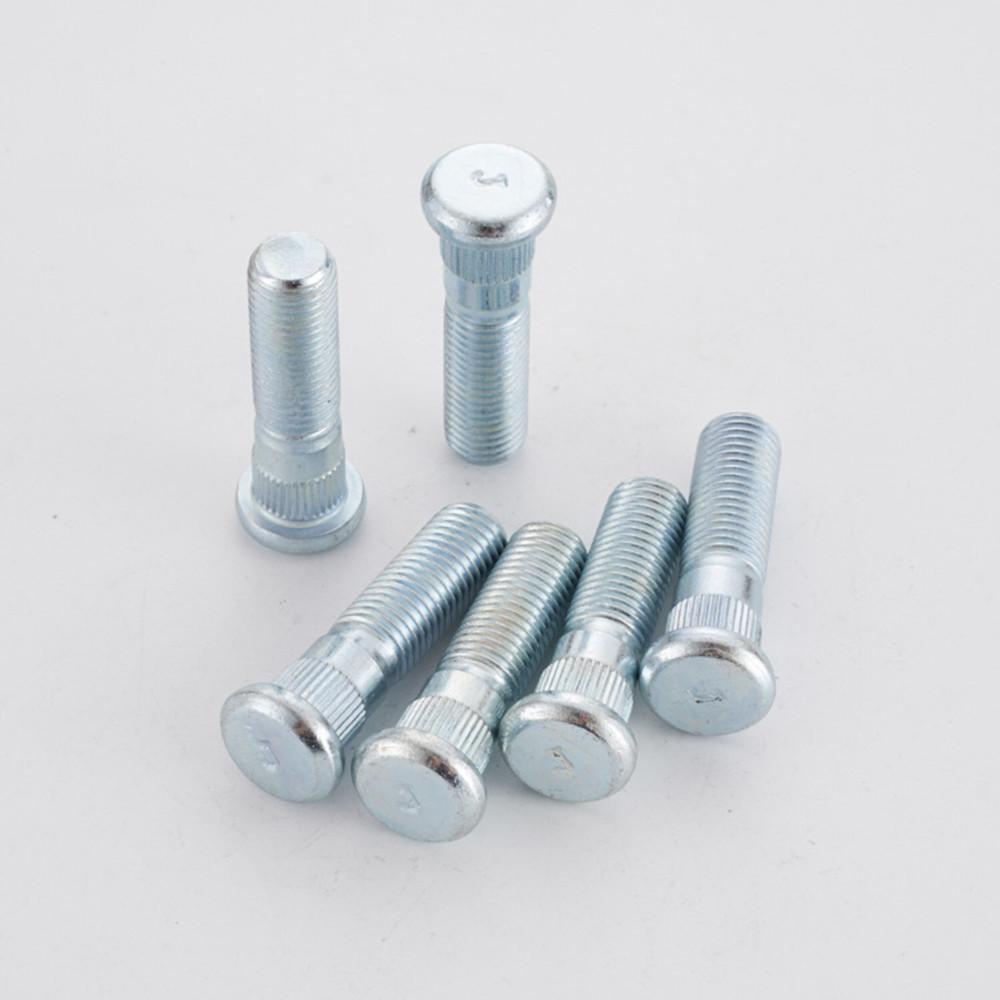 Pernos de Rueda de Coche M12x1.5 Longitud 48mm/43mm 12x 1.5mm Espárragos de Rueda y un Moleteado de 12.3mm