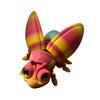 3D Printed Firefly Ornament Cute Magnetic Firefly Figurine with Glow-in-the-dark Tail Colorful Firefly Refrigerator Magnet for Home Decor Fun Gift