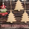 30PCS Wood Christmas Tree Ornaments - Wooden Slices Hanging Decorations with 10m Hemp Rope for Festive Crafting