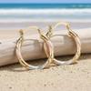 Elegant and Classic Three-color Twisted Earrings, Minimalist Fashion Accessories for Women, Perfect for Weddings, Parties and Birthday Celebrations