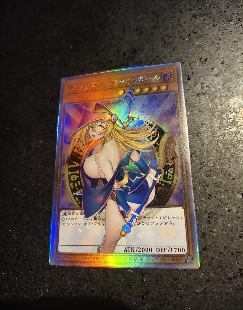 1pcs/set Yu-gi-oh! Black Magician Girl Self Control Collect Signature Trading Flash Card Anime Cartoon Hallowmas Gift Plaything