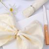 Napkin Rings Polished Zinc Alloy Modern Simple D-shaped Smooth Surface Half Round Napkin Ring Dining Room Accessories