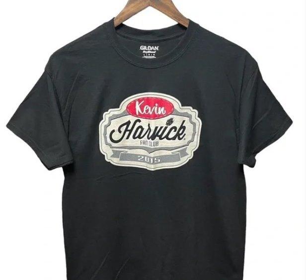 

Кевин Харвик, NASCAR, фан-клуб 2016, футболка с коротким рукавом, с круглым вырезом, гоночная футболка 2XL