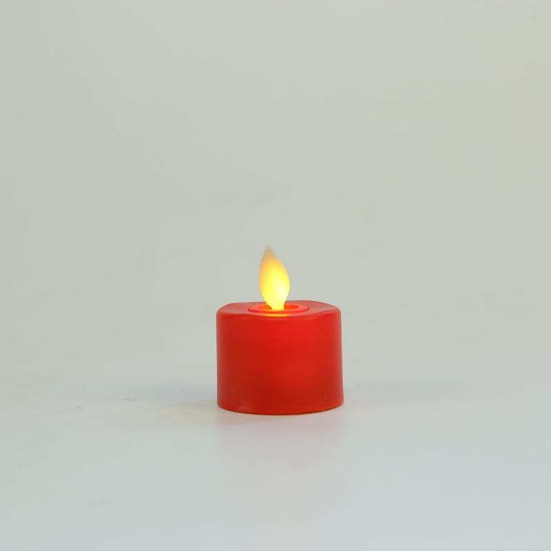 Rechargeable Flickering Flame LED Candle Lamp, Remote-Controlled, Yellow Offering, Smokeless Ghee Holder, Tea Light for Buddha.