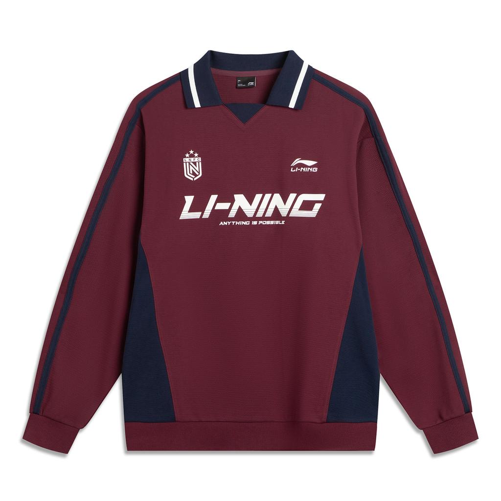 Li Ning Sports Lifestyle Series Loose Fit Logo Sweatshirt Unisex sweatshirt AWDVC89-5