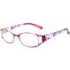 3PCS Anti-Blue Light Reading Glasses Unique Hollow Design Fashionable Flower Women's Color  Reading Glasses Power +1.0 To +4.0