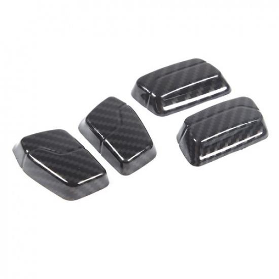 ABS Carbon Fiber Seat Adjustment Button Cover Trim For BMW 5 Series -2024