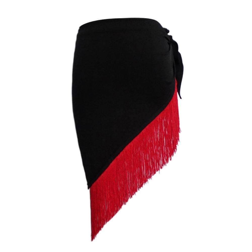 

Tassel Belly Dance Hip Scarf Bohemian Belly Dance Belt Fashion Women Belt Skirt Show Costumes червоний/чорний