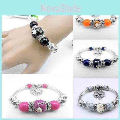 Elegant Silver Plated Color Indonesia Beads Bracelet For Women With Timeless Charm